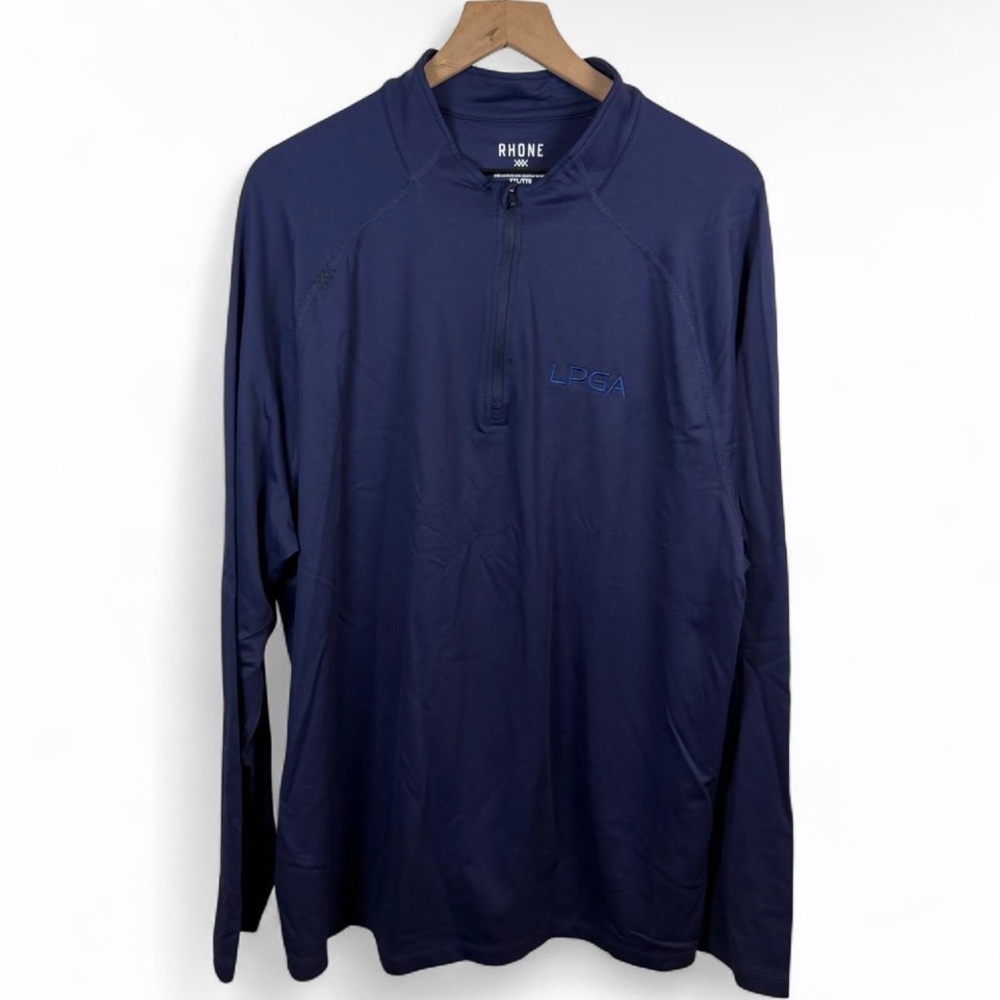 Rhone Men’s Session 1/4 Zip Navy Blue Size XXL LPGA Golf Stretch Performance